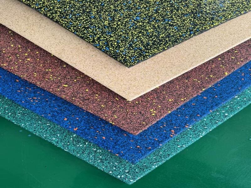 thick rubber flooring cuts